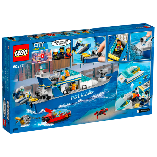 Детский конструктор LEGO Police Patrol Boat Транспорт/ Разноцветный photo 4