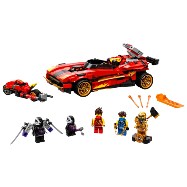 Детский конструктор LEGO X-1 Ninja Charger Транспорт/ Красный photo 2