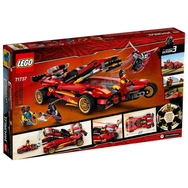 Детский конструктор LEGO X-1 Ninja Charger Транспорт/ Красный photo 3