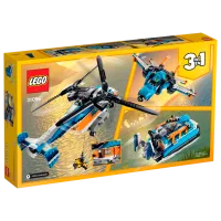 Constructor pentru copii LEGO Twin-Rotor Helicopter Transport/ Multicolor photo 4