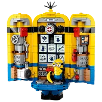 Constructor LEGO Brick-built Minions and their Lair Personaj de desene animate/ Multicolor photo 2