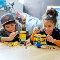 Constructor LEGO Brick-built Minions and their Lair Personaj de desene animate/ Multicolor photo 4