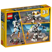 Constructor pentru copii LEGO Space Mining Mech Robot/ White photo 2