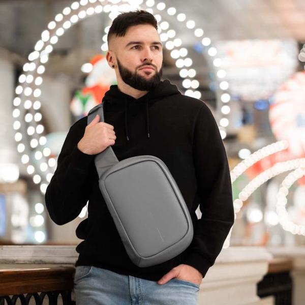Рюкзак для планшета XD-Design Bobby Sling anti-theft 9.7"/ Серый/ 4 л photo 13