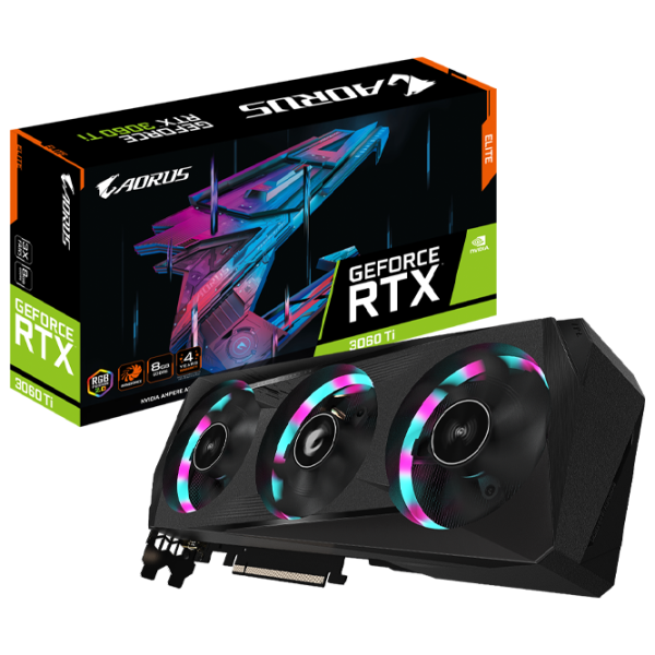 Видеокарта Gigabyte Gigabyte RTX3060Ti 8GB GDDR6 Aorus Elite PCI Express 4.0 / 8 ГБ photo 5 Видеокарта Gigabyte Gigabyte RTX3060Ti 8GB GDDR6 Aorus Elite PCI Express 4.0 / 8 ГБ photo 5