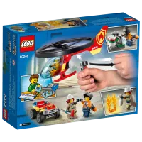 Constructor pentru copii LEGO Fire Helicopter Response Pompieri/ Red photo 2