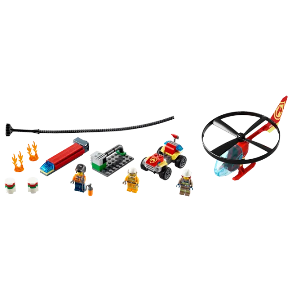 Детский конструктор LEGO Fire Helicopter Response Пожарные/ Красный photo 3
