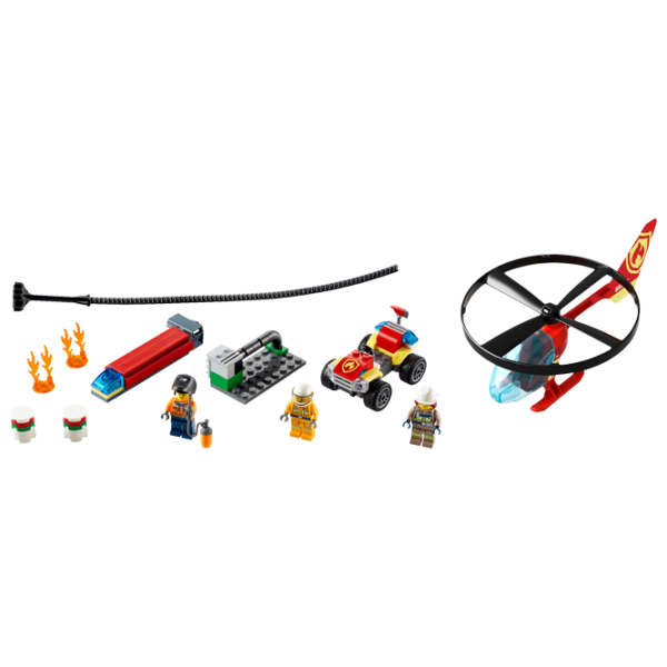 Детский конструктор LEGO Fire Helicopter Response Пожарные/ Красный photo 3
