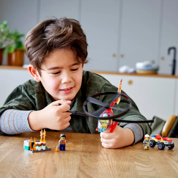 Детский конструктор LEGO Fire Helicopter Response Пожарные/ Красный photo 5