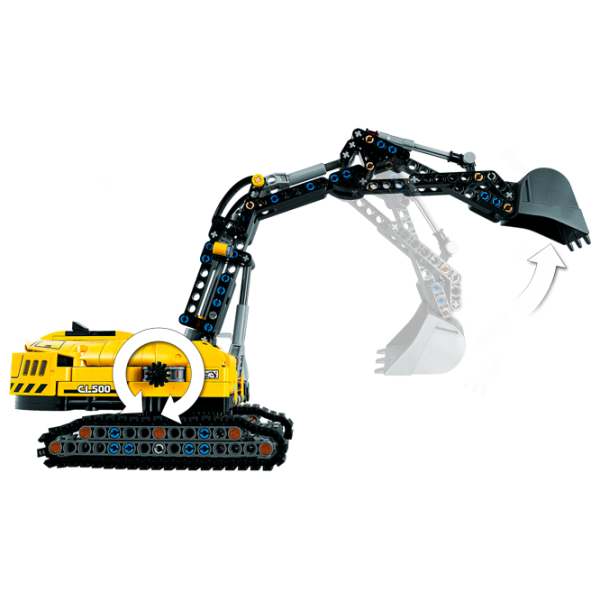 Детский конструктор LEGO Heavy-Duty Excavator Транспорт/ Желтый photo 3