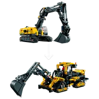 Constructor pentru copii LEGO Heavy-Duty Excavator Transport/ Yellow photo 4