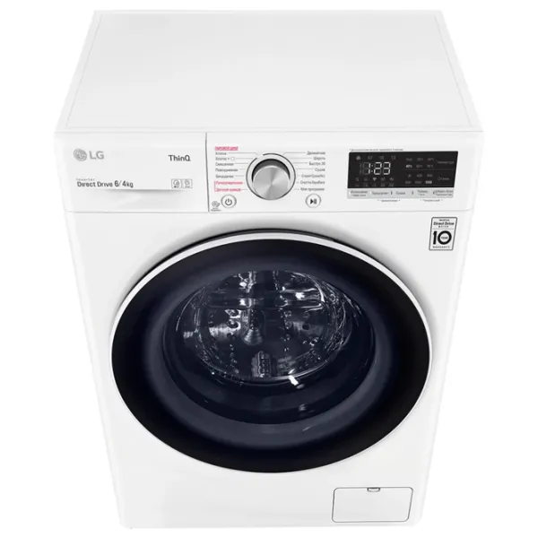 Стиральная машина с сушкой LG F2V5NG0W Direct Drive/AI DD/Steam/LG ThinQ/6 кг/Белый photo 6