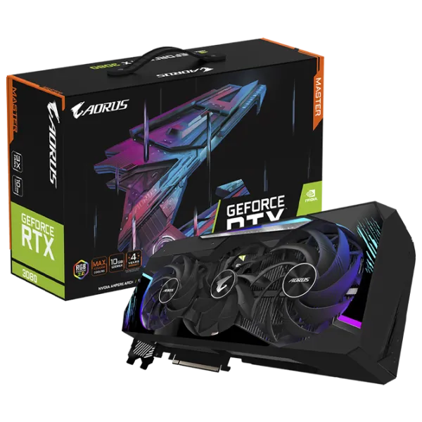 Placă video Gigabyte RTX3080 10GB GDDR6X Aorus Master PCI Express x16 4.0 / 10 GB photo 5