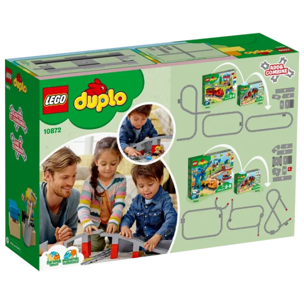 Конструктор LEGO Train Bridge and Tracks Железнодорожные пути/ Серый photo 2