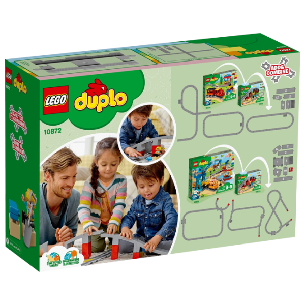 Конструктор LEGO Train Bridge and Tracks Железнодорожные пути/ Серый photo 2