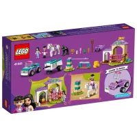 Constructor pentru copii LEGO Horse Training and Trailer Grajd pentru cai/ Violet photo 2