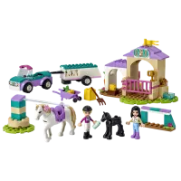 Constructor pentru copii LEGO Horse Training and Trailer Grajd pentru cai/ Violet photo 3
