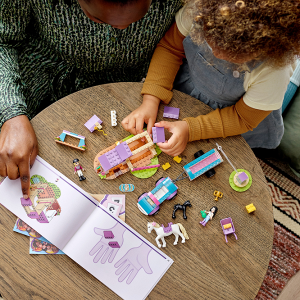 Детский конструктор LEGO Horse Training and Trailer Конюшня/ Фиолетовый photo 5