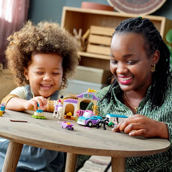 Детский конструктор LEGO Horse Training and Trailer Конюшня/ Фиолетовый photo 6