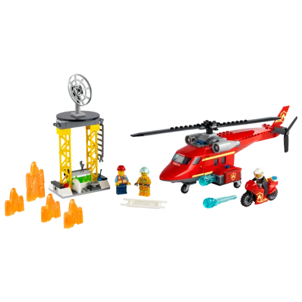 Детский конструктор LEGO Fire Rescue Helicopter Пожарные/ Красный photo 3