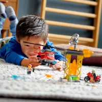 Constructor pentru copii LEGO Fire Rescue Helicopter Pompieri/ Red photo 5