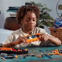 Constructor pentru copii LEGO Rescue Hovercraft Aeroglisor/ Orange photo 4