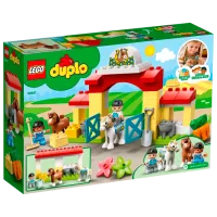 Constructor LEGO Horse Stable and Pony Care Fermă/ Multicolor photo 13