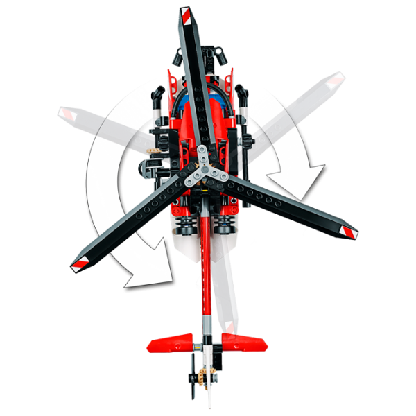 Детский конструктор LEGO Rescue Helicopter Вертолет/ Красный photo 3