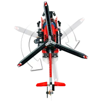 Constructor pentru copii LEGO Rescue Helicopter Elicopter/ Red photo 3