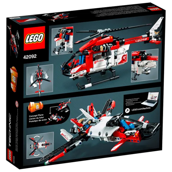 Детский конструктор LEGO Rescue Helicopter Вертолет/ Красный photo 4