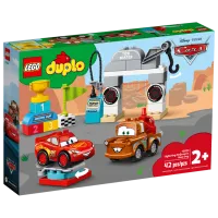 Constructor pentru copii LEGO Lightning McQueen's Race Day Mașină/ Red photo 2