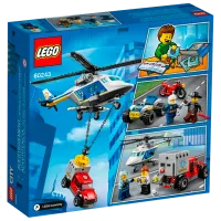 Constructor pentru copii LEGO Police Helicopter Chase Transport/ Multicolor photo 3