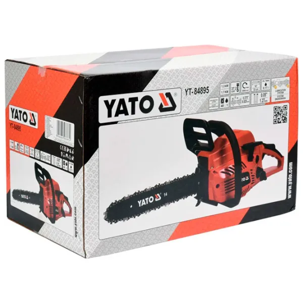 Fierăstrău cu lanţ Yato YT 84895 pe benzină/ Red photo 5