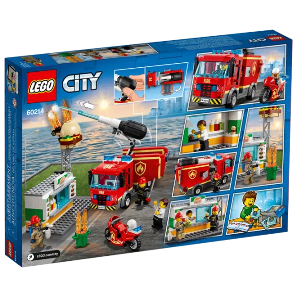 Конструктор LEGO Burger Bar Fire Rescue Пожарные/ Красный photo 2