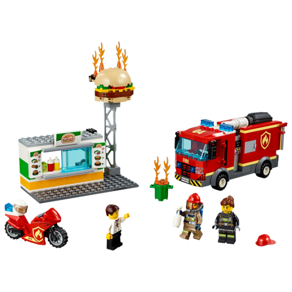Конструктор LEGO Burger Bar Fire Rescue Пожарные/ Красный photo 3