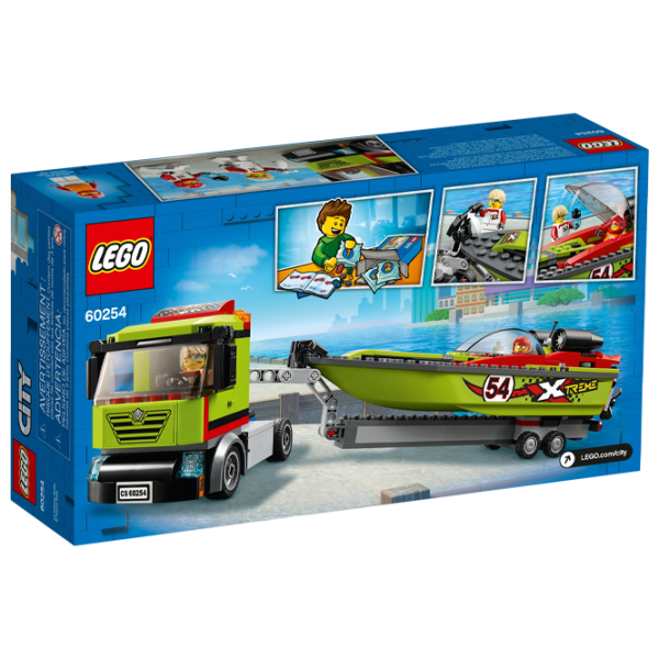 Детский конструктор LEGO Race Boat Transporter Судно/ Зелёный photo 2