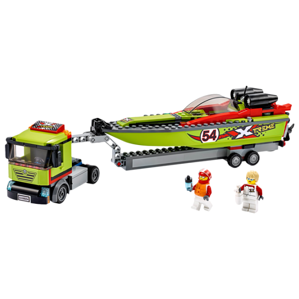 Детский конструктор LEGO Race Boat Transporter Судно/ Зелёный photo 3