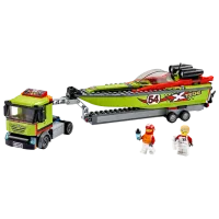 Constructor pentru copii LEGO Race Boat Transporter Corabie/ Green photo 3