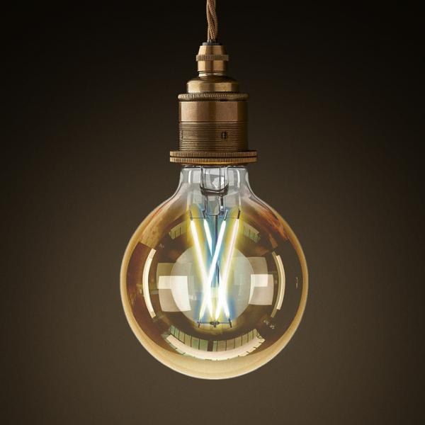 Bec inteligent LED cu filament Hiper IoT G80 Vintage HI-G80FIV E27/ 7 W/ 6500 K/ 630lm/ White photo 4
