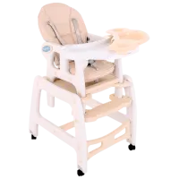 Scaun de masă Glamvers NIC (183802) Transformer/ 4 luni/ Beige photo 2