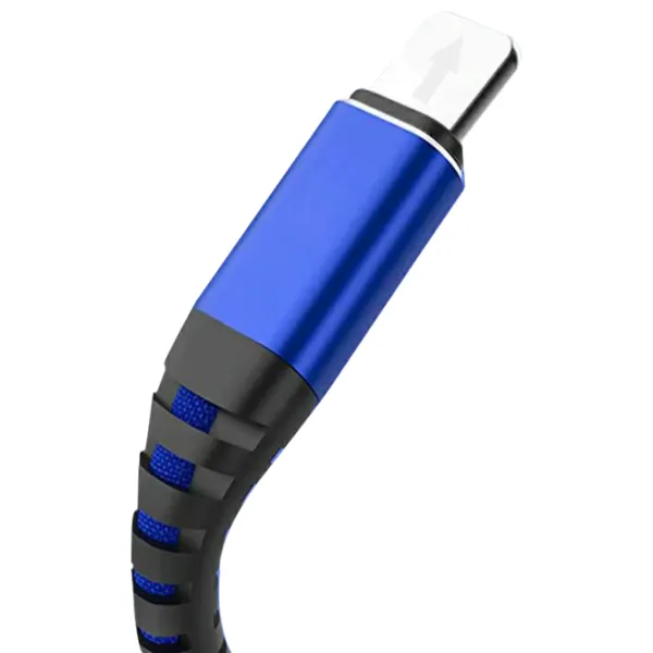 Cablu pentru telefon Textil EVO USB Type-A + microUSB 1.2 m/ Blue photo 3