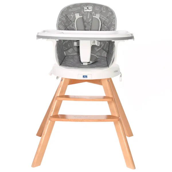 Scaun de masă Lorelli Napoli (10100472137) Crescător/ / Gray  photo 2 Scaun de masă Lorelli Napoli (10100472137) Crescător/ / Gray  photo 2