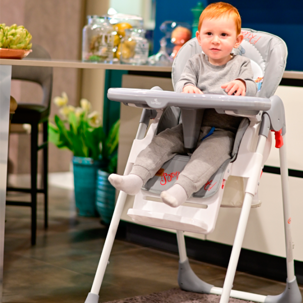 Scaun de masă Lorelli Cryspi (10100442110) Clasic/ 6 luni / Gray  photo 3