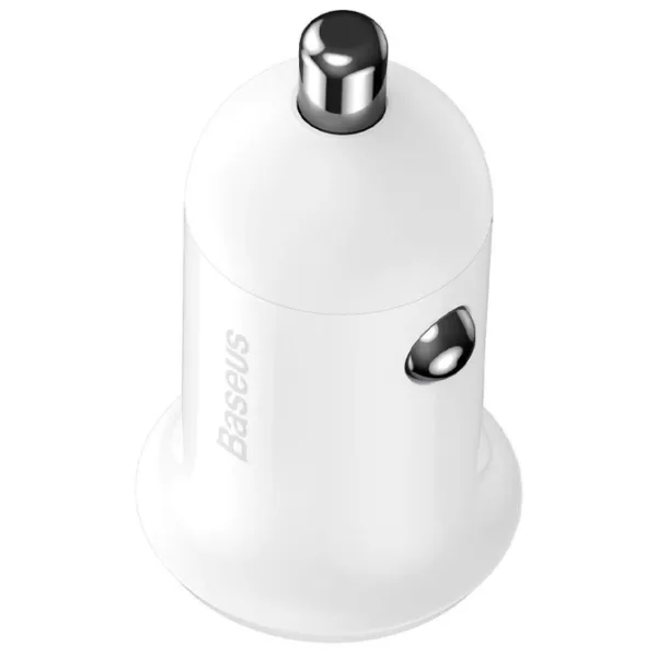 Încărcător auto Baseus Grain Pro White photo 3