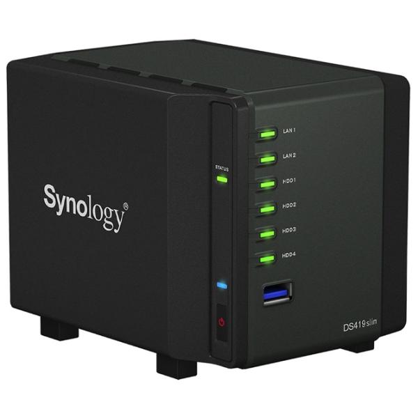DiscStation Synology DS419slim Black photo 3