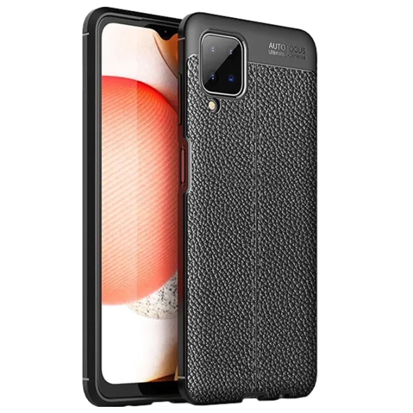 Husă pentru smartphone Samsung Galaxy A12/ Galaxy M12 Rival/ Back/ ECO Piele/ Black photo 3