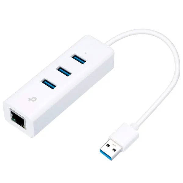 Adaptor de rețea TP-Link UE330 LAN/ White photo 2