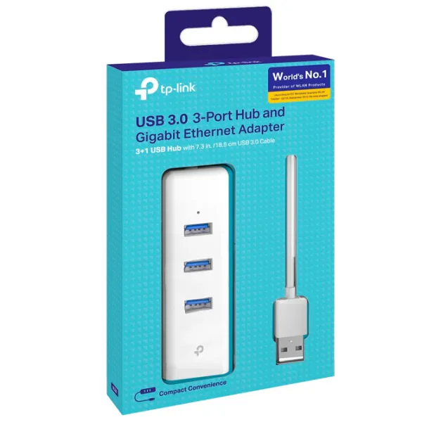 Adaptor de rețea TP-Link UE330 LAN/ White photo 3
