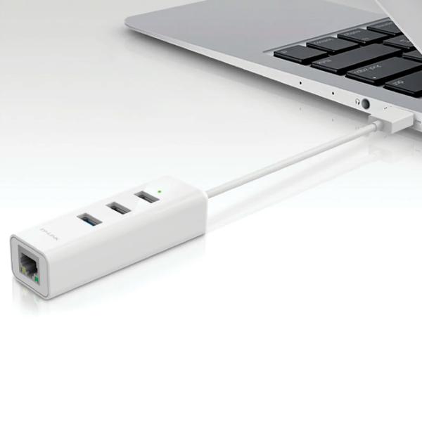 Adaptor de rețea TP-Link UE330 LAN/ White photo 4
