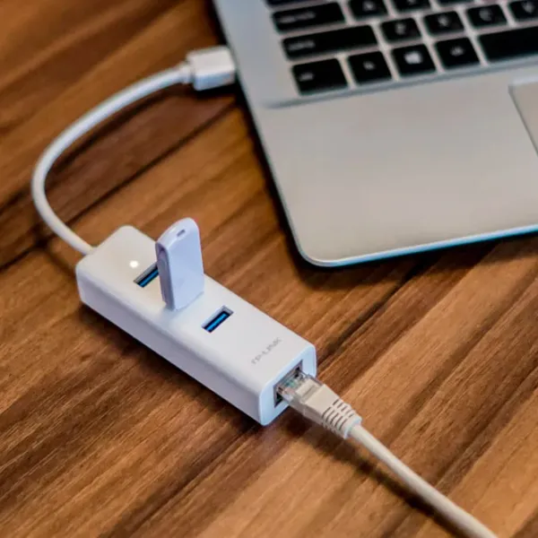 Adaptor de rețea TP-Link UE330 LAN/ White photo 5
